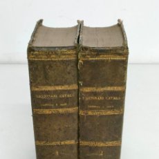 Diccionarios antiguos: 2 TOMOS DICCIONARI DE LA LLENGUA CATALANA - AB LA CORRESPONDENCIA CASTELLANA Y LLATINA-PERE LABERNIA. Lote 396341354