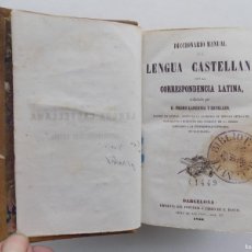 Diccionarios antiguos: LIBRERIA GHOTICA. PEDRO LABERNIA.DICCIONARIO DE LENGUA CASTELLANA CON LA CORRESPONDENCIA LATINA.1830