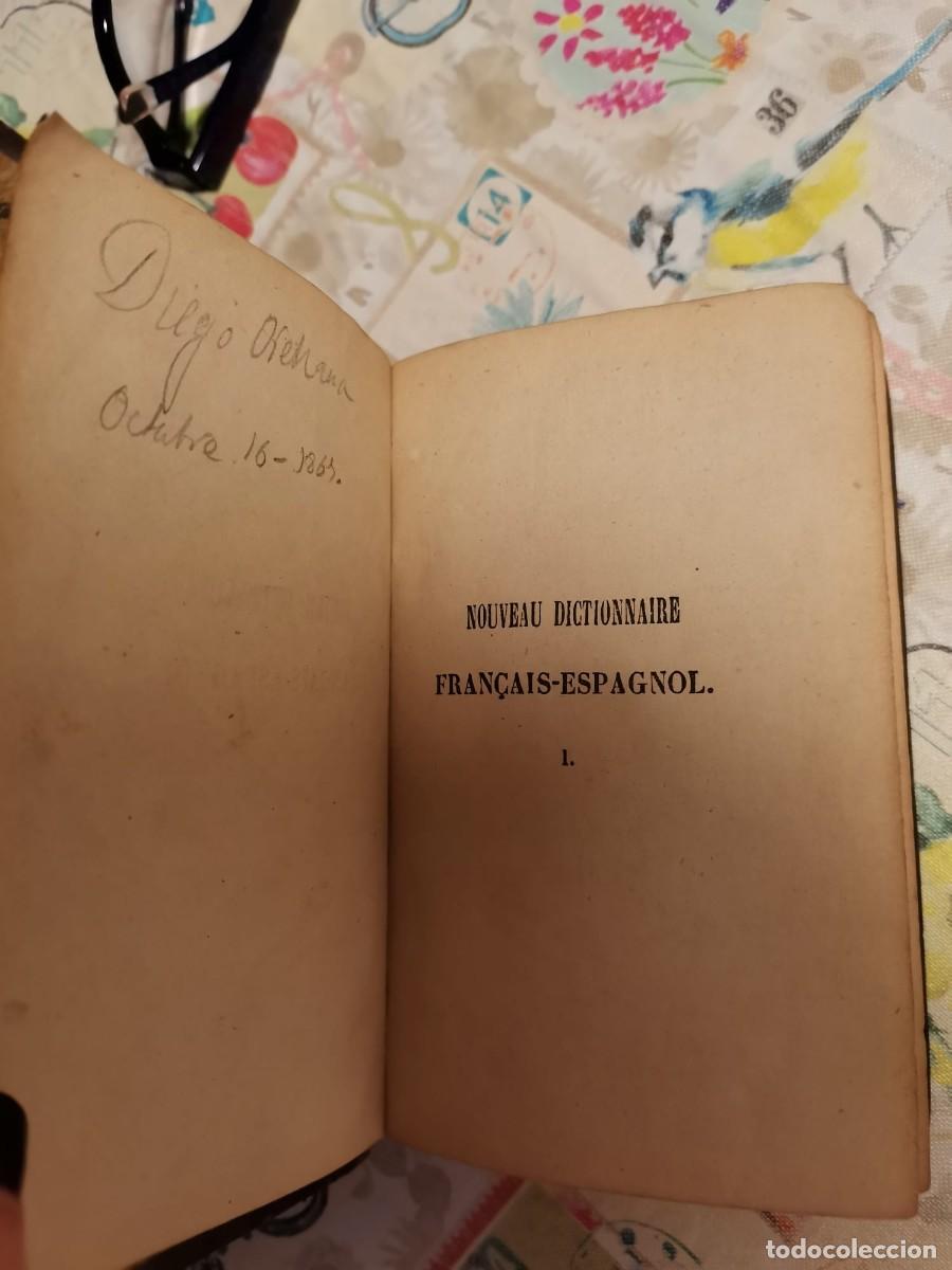 Diccionarios antiguos: Diccionarios espa&ntilde;ol-franc&eacute;s y viceversa. - Foto 3