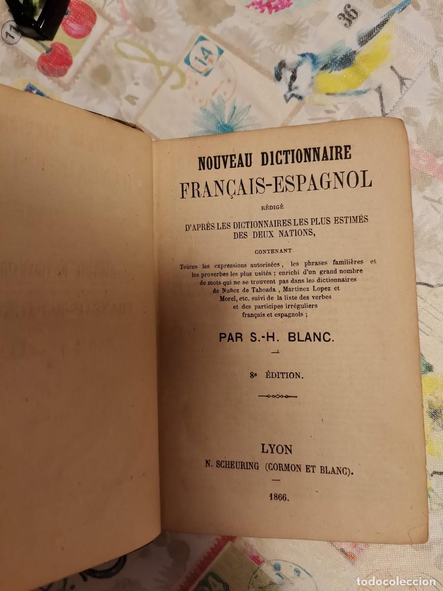 Diccionarios antiguos: Diccionarios espa&ntilde;ol-franc&eacute;s y viceversa. - Foto 4