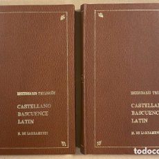 Diccionarios antiguos: DICCIONARIO TRILINGÜE CASTELLANO, BASCUENCE Y LATÍN. M. DE LARRAMENDI. 1853 DON PIO DE ZUAZUA. 2 TOM