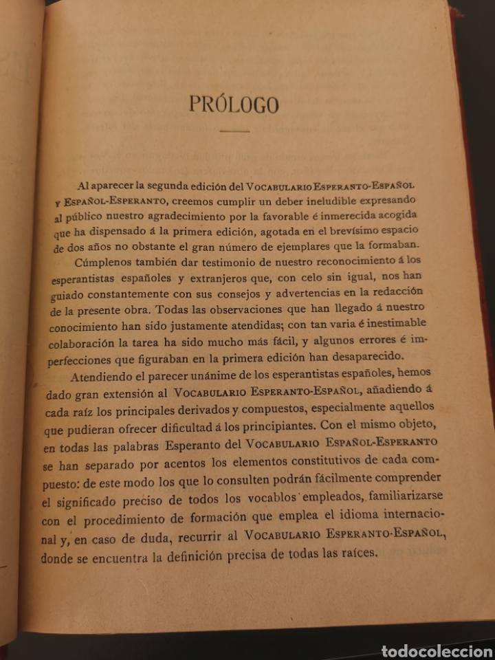 Diccionarios antiguos: diccionario esperanto 1909 - Foto 7