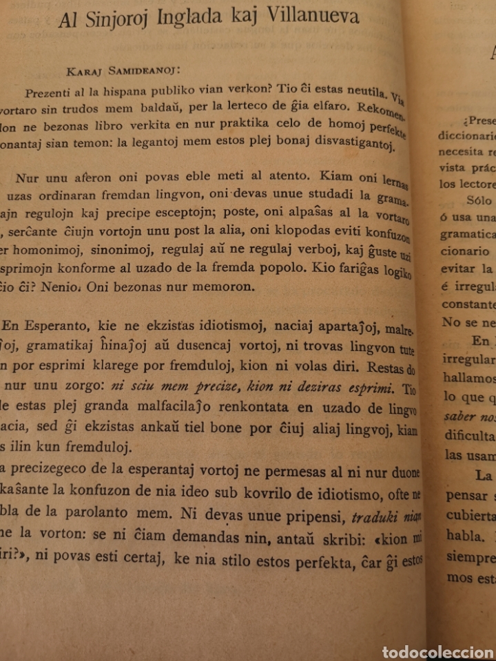 Diccionarios antiguos: diccionario esperanto 1909 - Foto 8
