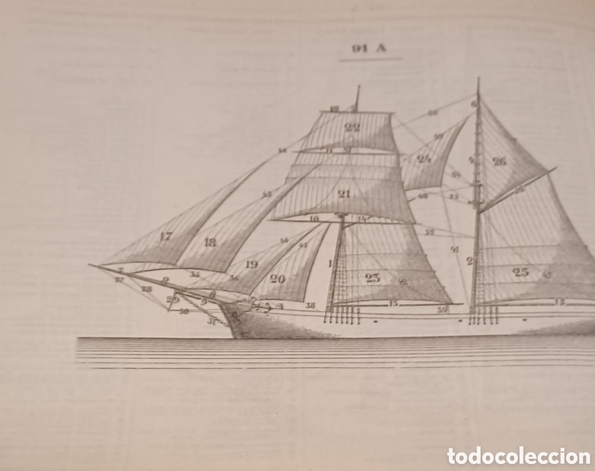 Diccionarios antiguos: Dictionnaire de Marine 1924 - Foto 7