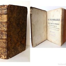 Diccionarios antiguos: DICTIONNAIRE OU TRAITÉ DE LA POLICE GÉNÉRALE DES VILLES, BOURGS... 1769 (DICCIONARIO POLICIA S XVIII
