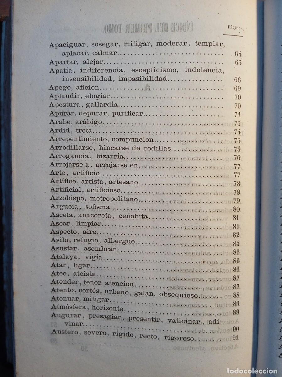 Diccionarios antiguos: Sin&oacute;nimos castellanos 1870 - Foto 6