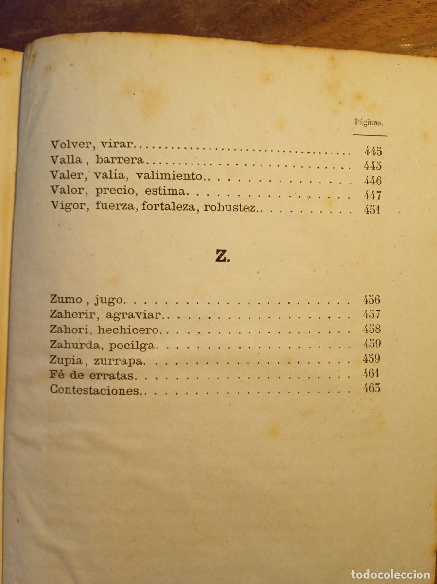 Diccionarios antiguos: Sin&oacute;nimos castellanos 1870 - Foto 24