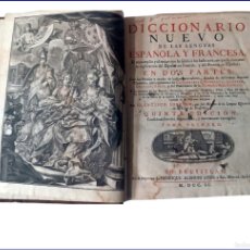 Diccionarios antiguos: AÑO 1751. ESPECTACULAR DICCIONARIO DE SOBRINO DEL SIGLO XVIII.