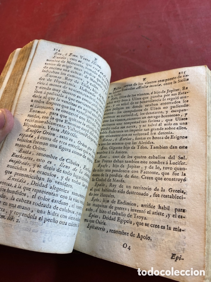 Diccionarios antiguos: Diccionario Mitol&oacute;gico - Foto 3