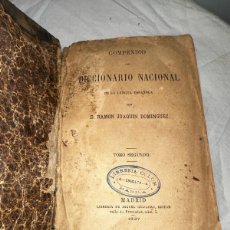 Diccionarios antiguos: COMPENDIO DEL DICCIONARIO NACIONAL DE LA LE GUA ESPAÑOLA - 1887