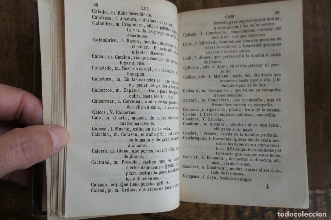 Diccionarios antiguos: DICCIONARIO DEL DIALECTO GITANO ORIGEN Y COSTUMBRES DE LOS GITANOS. 1851 - Foto 5