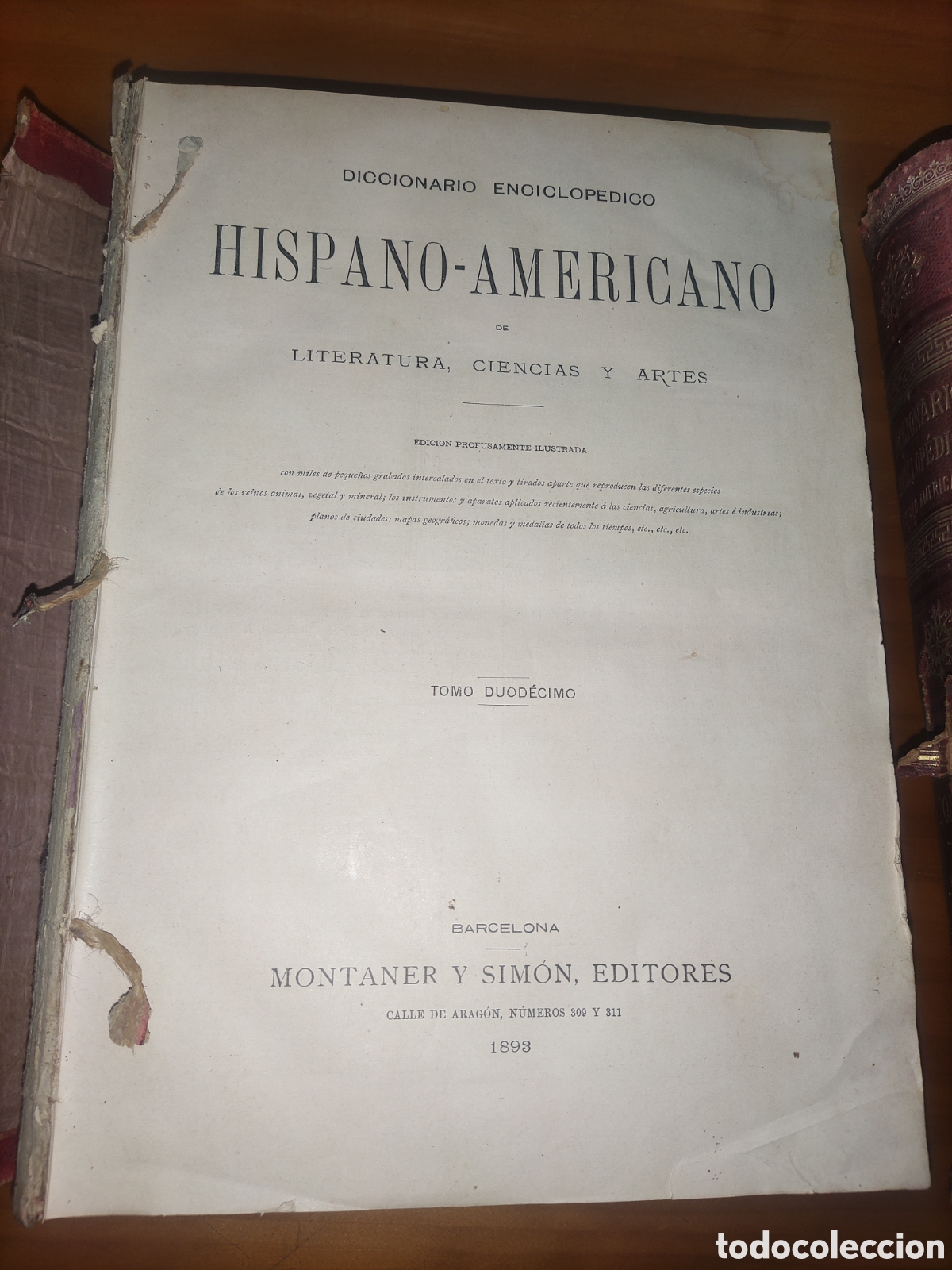 Diccionarios antiguos: Diccionario Hispano - Americano... ( 2 y 12).. - Foto 2