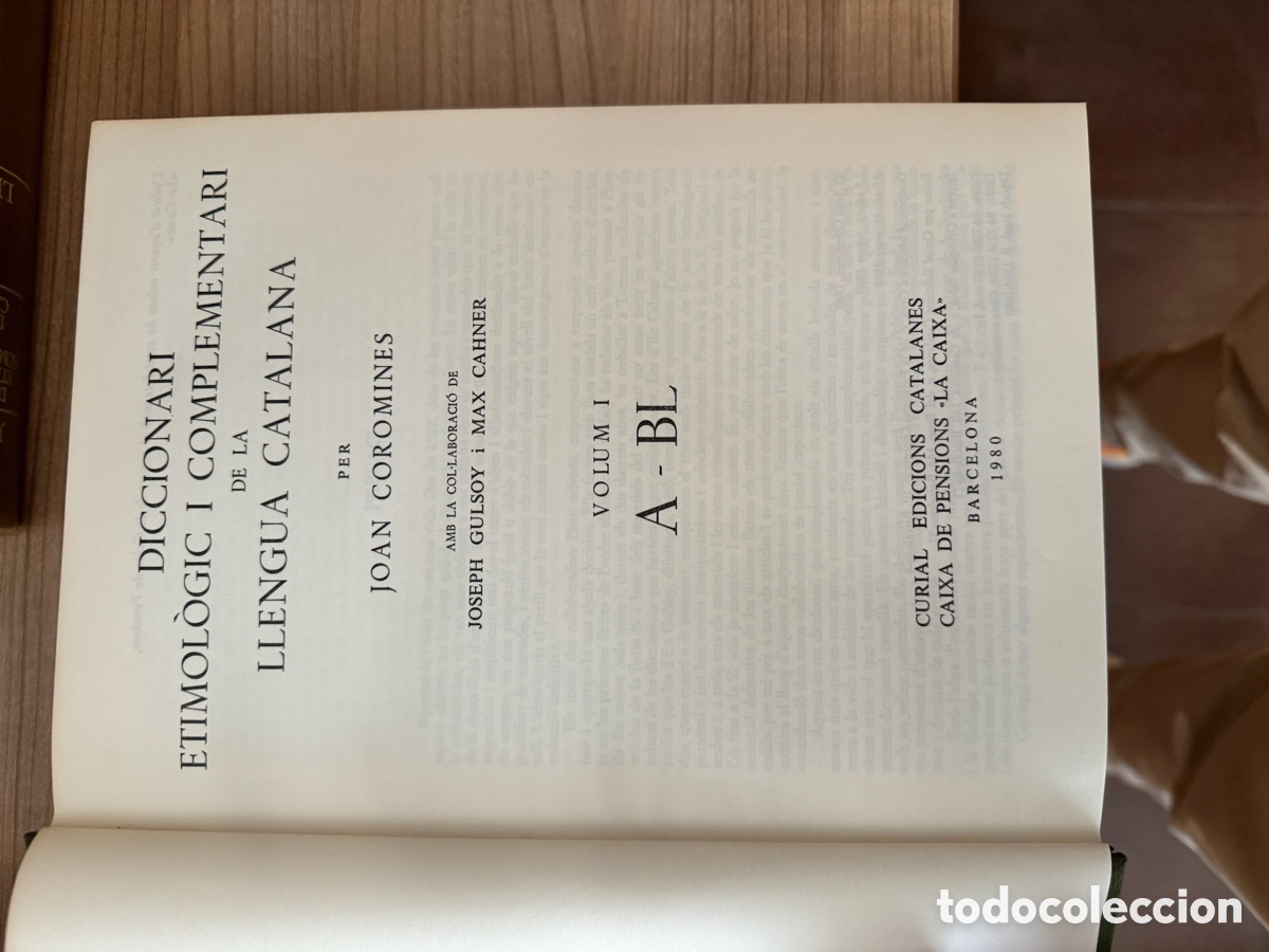 Diccionarios antiguos: Diccionari etimol&ograve;gic Joan Coromines - Foto 3