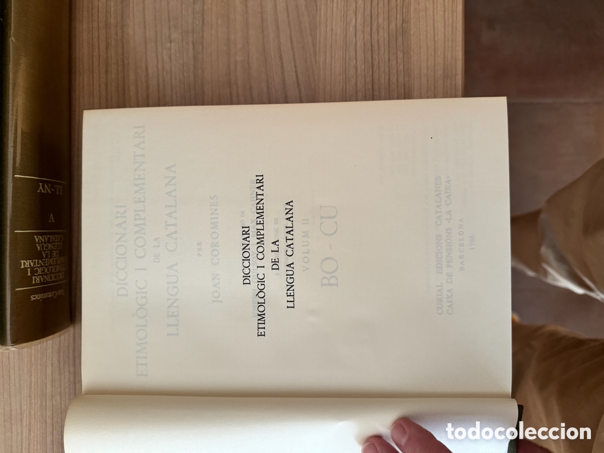 Diccionarios antiguos: Diccionari etimol&ograve;gic Joan Coromines - Foto 6