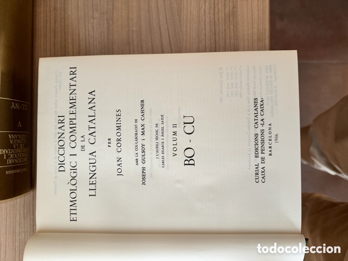 Diccionarios antiguos: Diccionari etimol&ograve;gic Joan Coromines - Foto 7