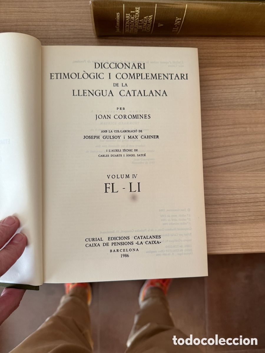 Diccionarios antiguos: Diccionari etimol&ograve;gic Joan Coromines - Foto 14