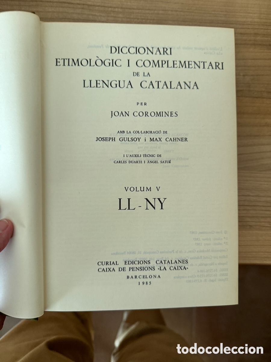 Diccionarios antiguos: Diccionari etimol&ograve;gic Joan Coromines - Foto 16