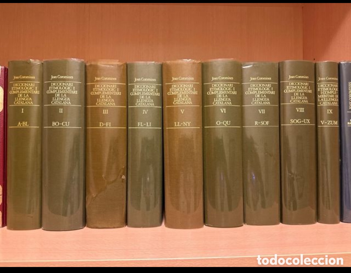 Diccionarios antiguos: Diccionari etimol&ograve;gic Joan Coromines - Foto 1