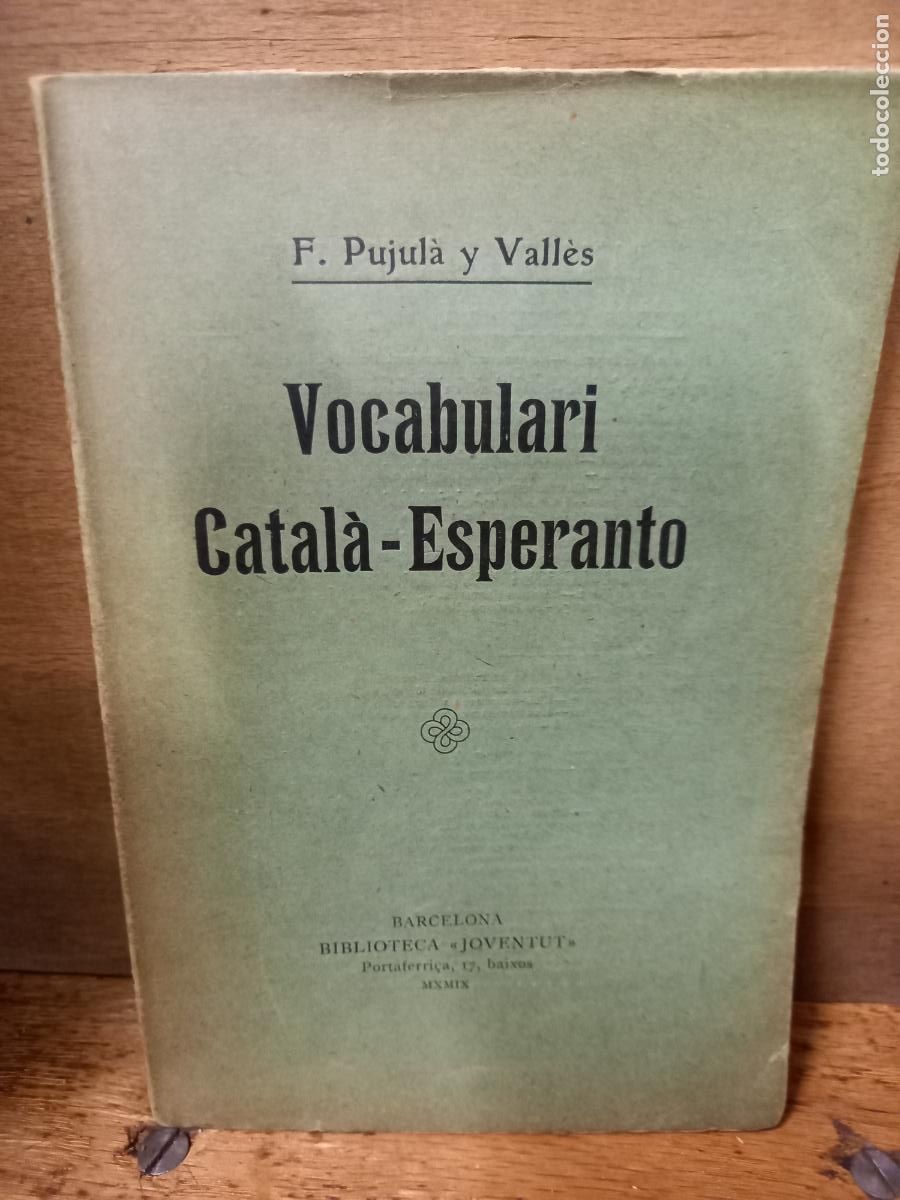 Diccionarios antiguos: VOCABULARI CATALA-ESPERANTO - Foto 1