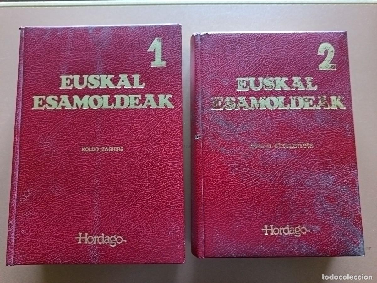 Diccionarios antiguos: EUSKAL ESAMOLDEAK. (DOS TOMOS) - Foto 2