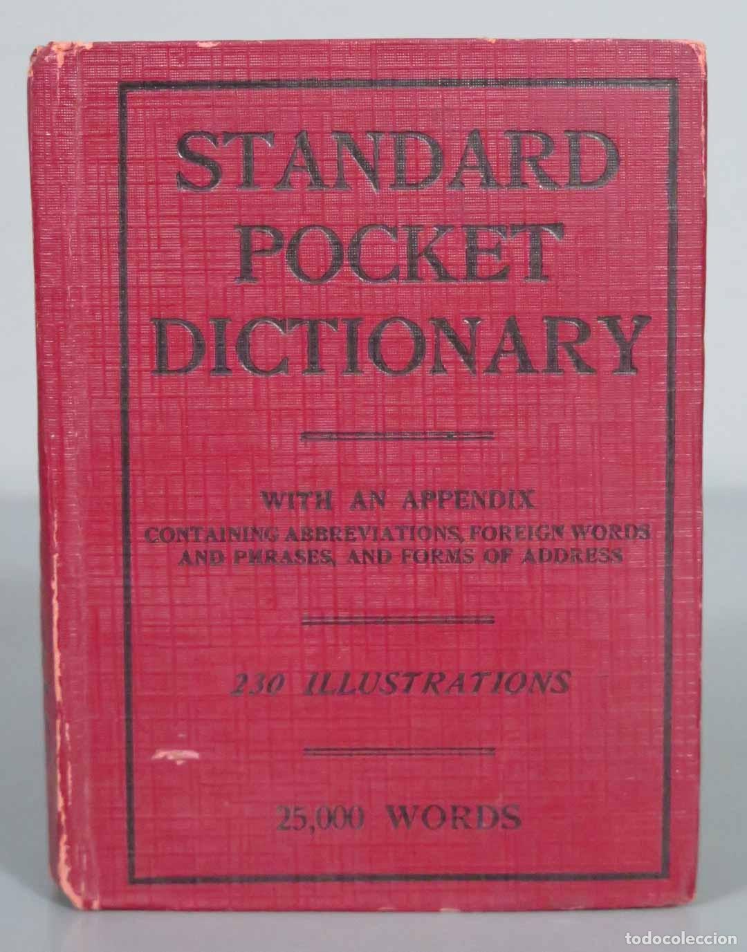 Diccionarios antiguos: The standard pocket dictionary - Foto 1