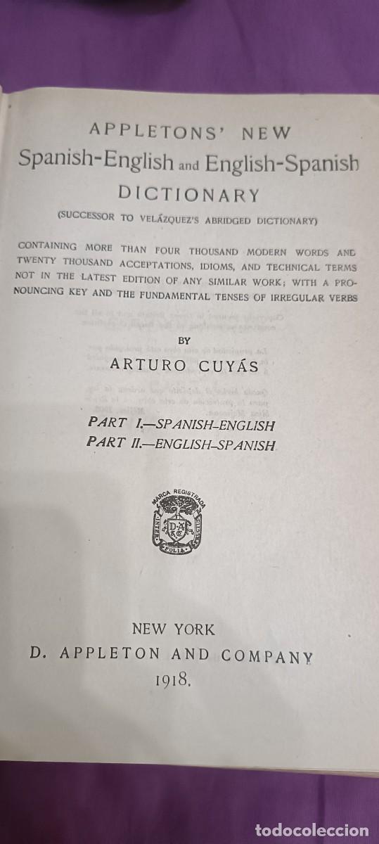 Diccionarios antiguos: Diccionario Appletons - Foto 2