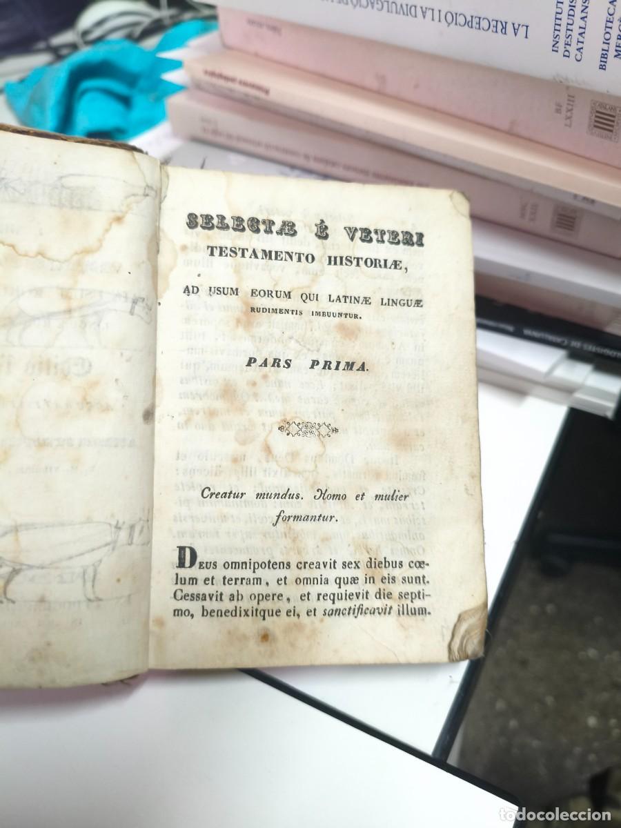 Diccionarios antiguos: SELECTAE E VETERI TESTAMENTO HISTORIAE. 1843. - Foto 3
