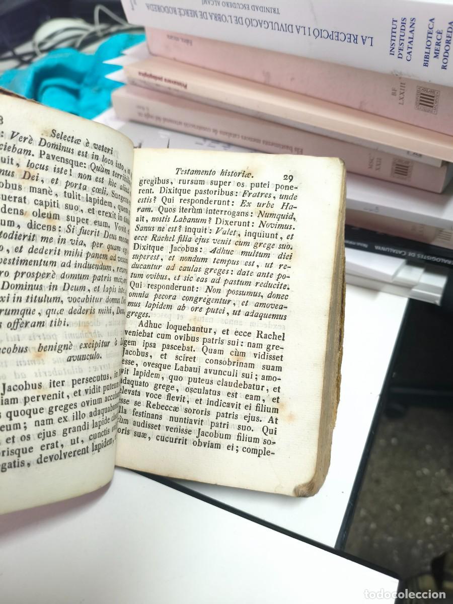 Diccionarios antiguos: SELECTAE E VETERI TESTAMENTO HISTORIAE. 1843. - Foto 4