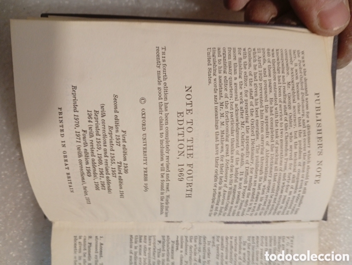 Diccionarios antiguos: The Little Oxford dictionary - Foto 4