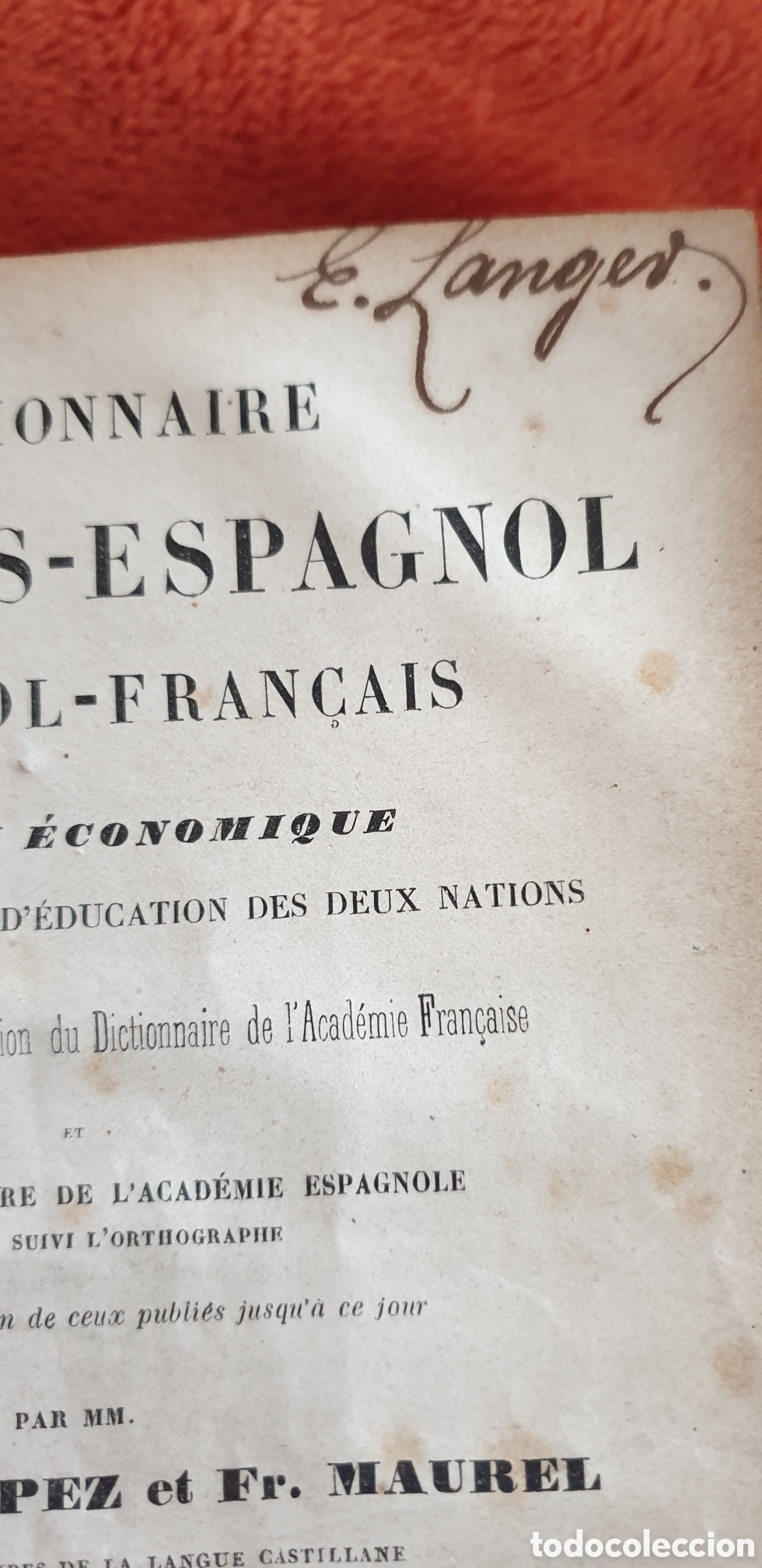 Diccionarios antiguos: Antiguo diccionario 1847 - Foto 12