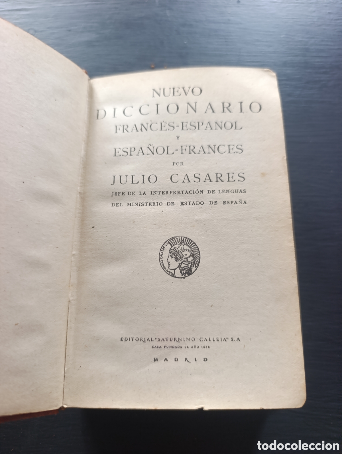 Diccionarios antiguos: NUEVO DICCIONARIO FRANCES-ESPANOL ESPA&Ntilde;OL-FRANCES POR JULIO CASARES