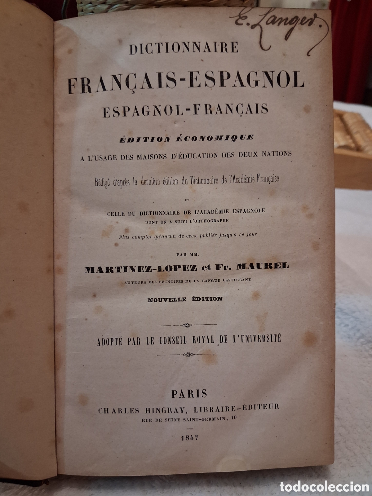 Diccionarios antiguos: Diccionario Antiguo Franc&eacute;s- Espa&ntilde;ol ...