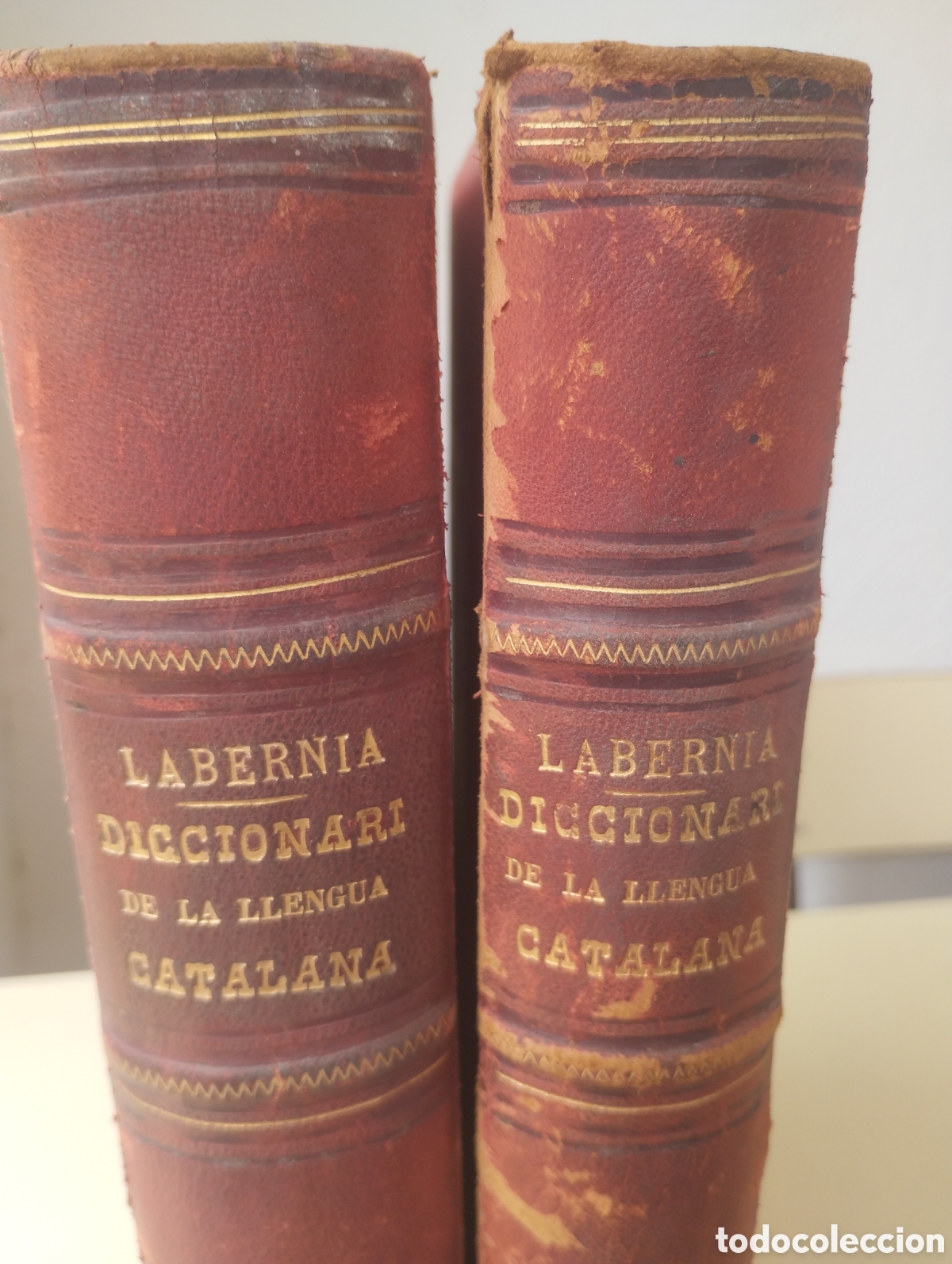 Diccionarios antiguos: Labernia Diccionari de la Llengua Catalana 2 grandes tomos Espasa y Companyia