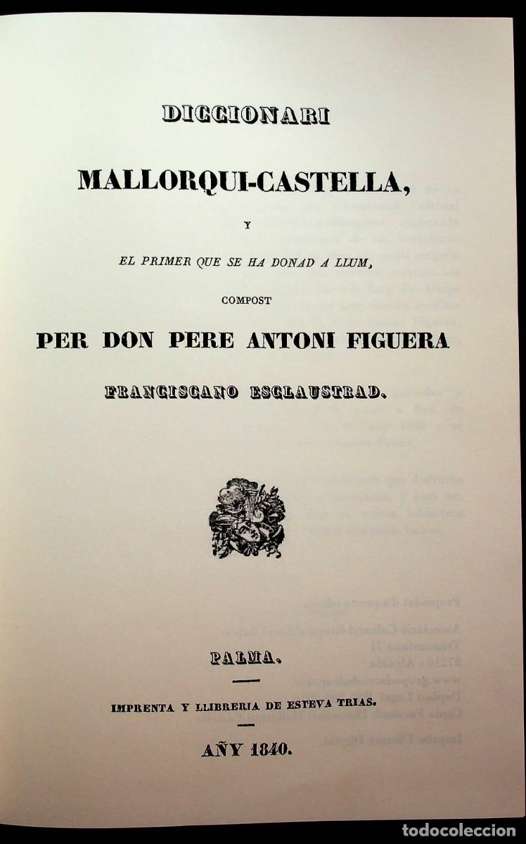 Diccionarios antiguos: Diccionari Mallorqu&iacute;-Castella. D. Pere Antoni Figuera.