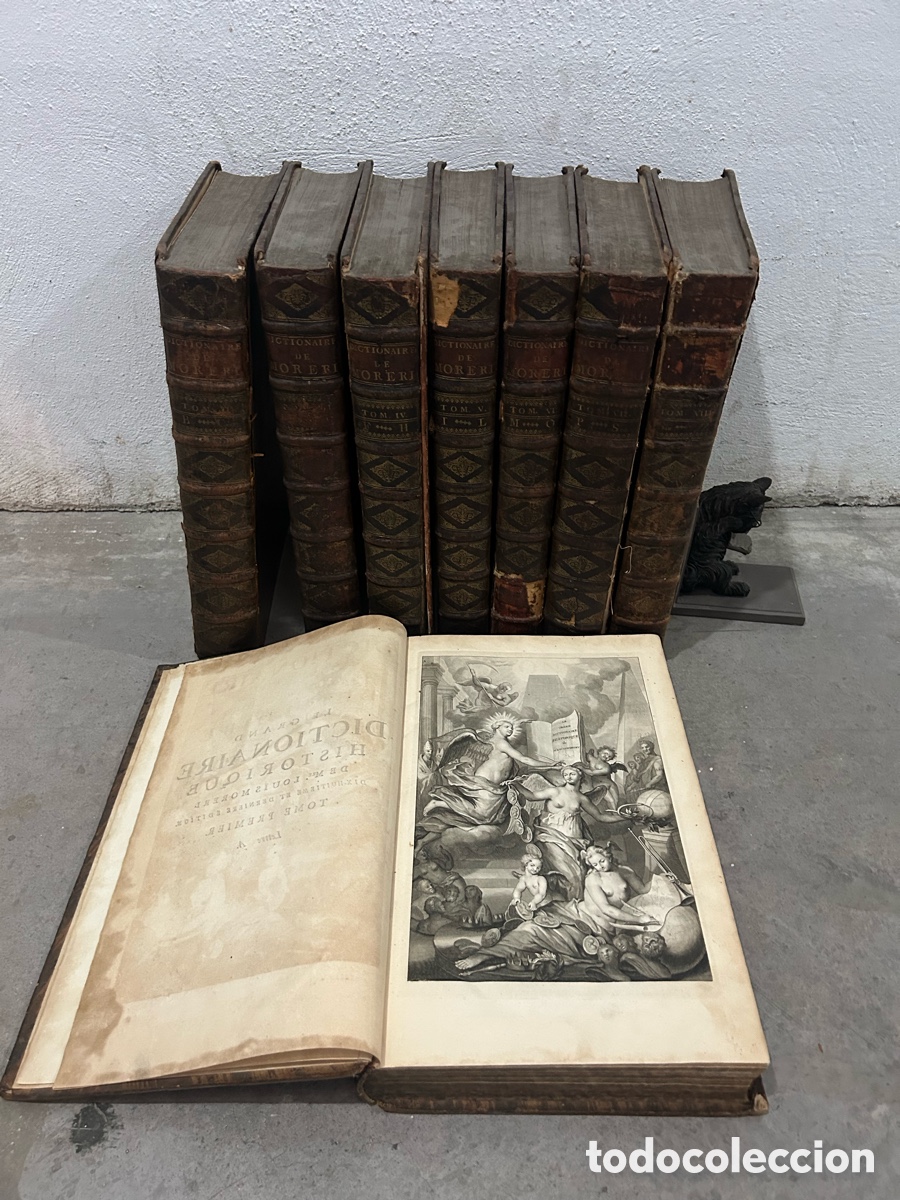 Diccionarios antiguos: LE GRAND DICTIONAIRE LOUIS MORERI -1740 -B1