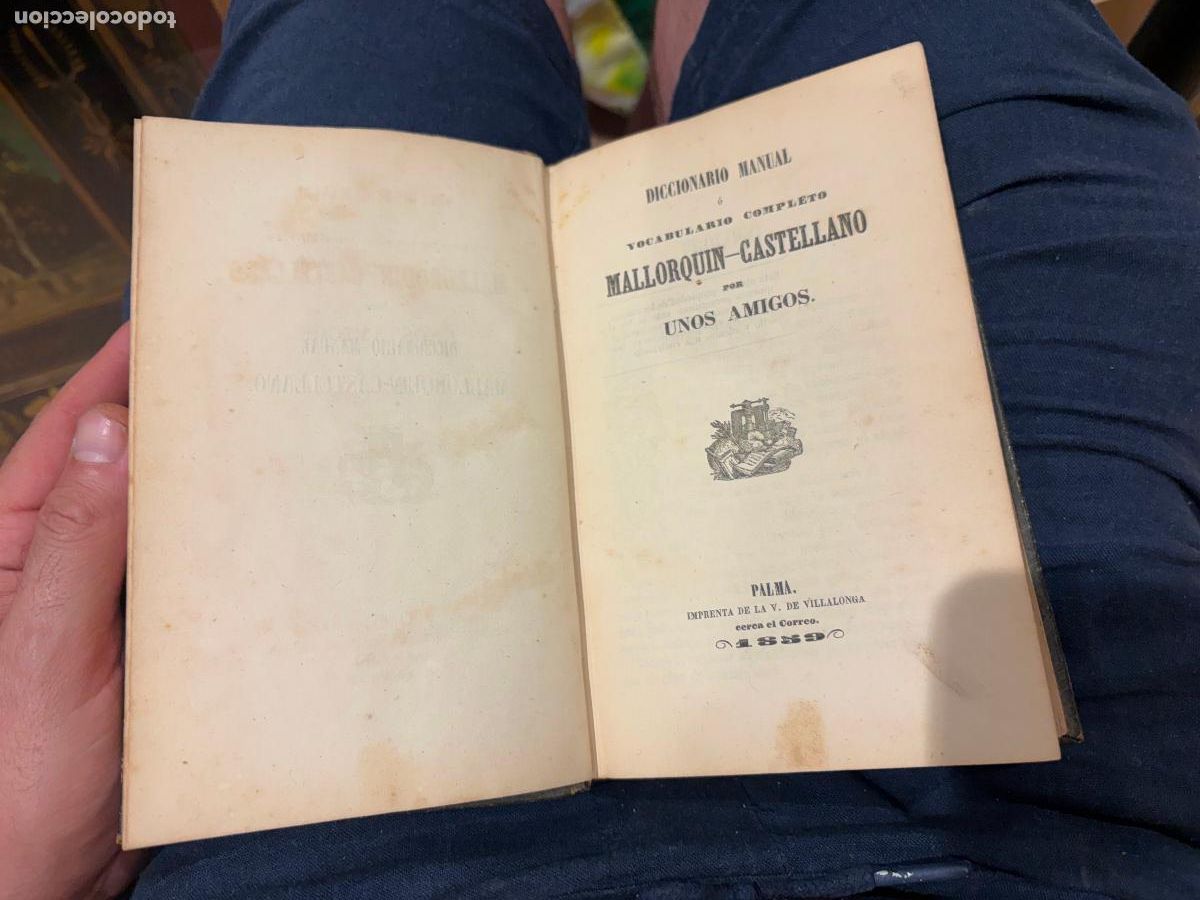 Antiquarische W&ouml;rterb&uuml;cher: DICCIONARIO MALLORQUIN CASTELLANO 1859 RARO!