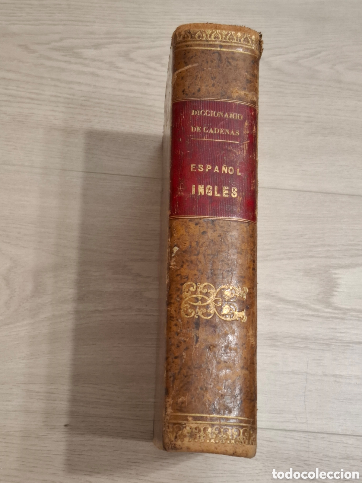 Diccionarios antiguos: Diccionario de pronunciaci&oacute;n lenguas espa&ntilde;ola e inglesa, Mariano Vel&aacute;zquez de la Cadena, C&aacute;diz 1861