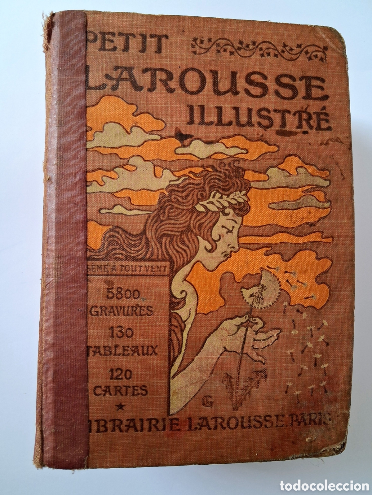 Diccionarios antiguos: PETIT LAROUSSE ILLUSTR&Eacute; (1916) Claude Aug&eacute;. Librairie Larousse Paris. Completo, grabados y mapas.