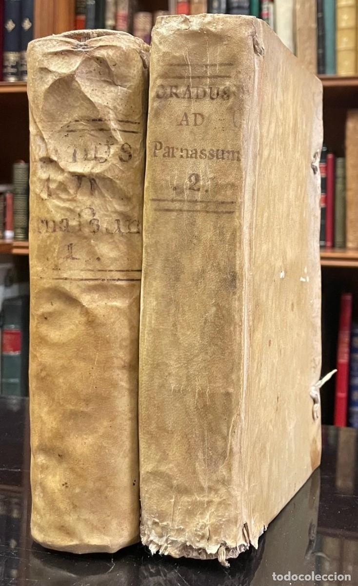 Diccionarios antiguos: Gradus ad Parnassum, sive Bibliotheca Musarum, vel Novus Synonymorum, Epithetorum, Phrasium Poeticar