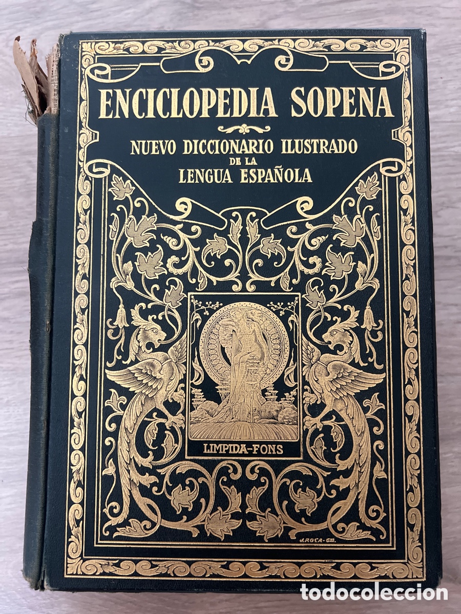 Diccionarios antiguos: Enciclopedia Sopena. Nuevo diccionario ilustrado. 1929. 2 Tomos
