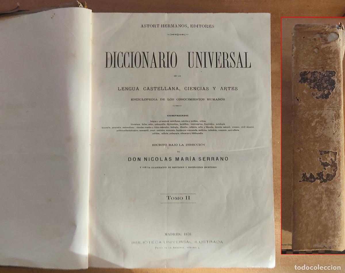 Diccionarios antiguos: Diccionario universal de la lengua castellana, ciencias y artes : enciclopedia de los conocimientos
