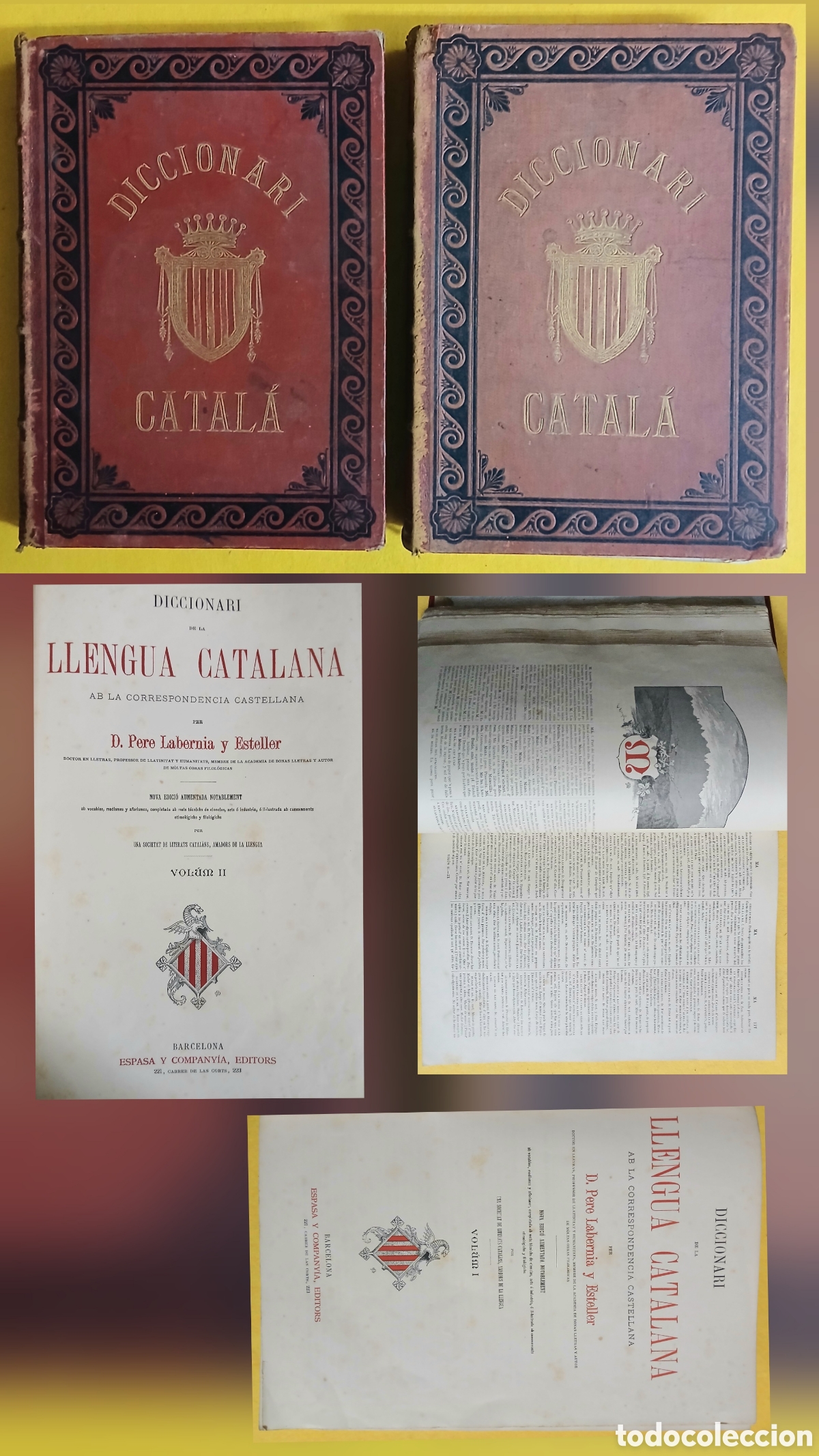 Old dictionaries: Diccionari de la llengua catalana, Pere Labernia y Esteller
