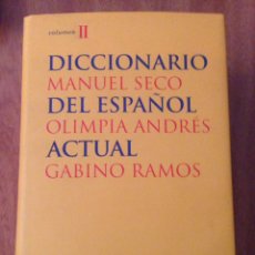 Diccionarios: DICCIONARIO MANUEL SECO DEL ESPAÑOL