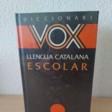 Diccionarios: DICCIONARI VOX LLENGUA CATALANA ESCOLAR. NUEVO
