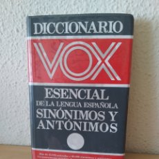 Diccionarios: DICCIONARIO VOX ESENCIAL SINÓNIMOS Y ANTÓNIMOS. NUEVO