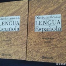 Diccionarios: DICCIONARIO DE LA LENGUA ESPAÑOLA - 2 VOLÚMENES - PLANETA, 2001 - NUEVOS