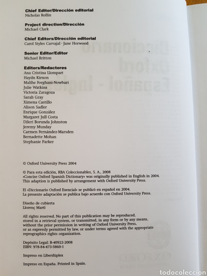 Diccionarios: Diccionarios OXFORD (2) - Foto 4
