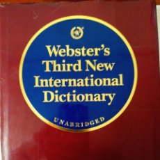 Diccionarios: WEBSTER'S THIRD NEW INTERNATIONAL DICTIONARY - EJEMPLAR PERFECTO. Lote 302987198