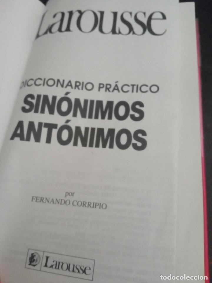 Diccionarios: Larousse.Diccionario Sin&oacute;nimos y Ant&oacute;nimos. - Foto 2