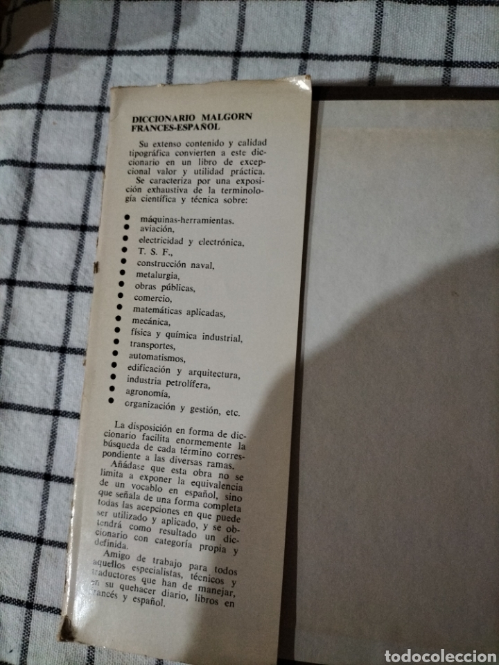 Diccionarios: Libro diccionario T&eacute;cnico Frances- Espa&ntilde;ol - Foto 2